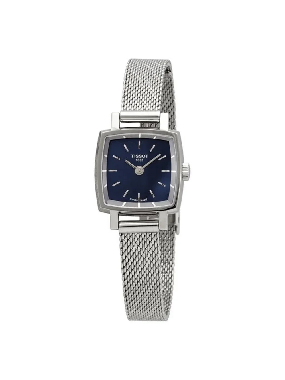 NWT Tissot Lovely Square Quartz Blue Dial Ladies Watch